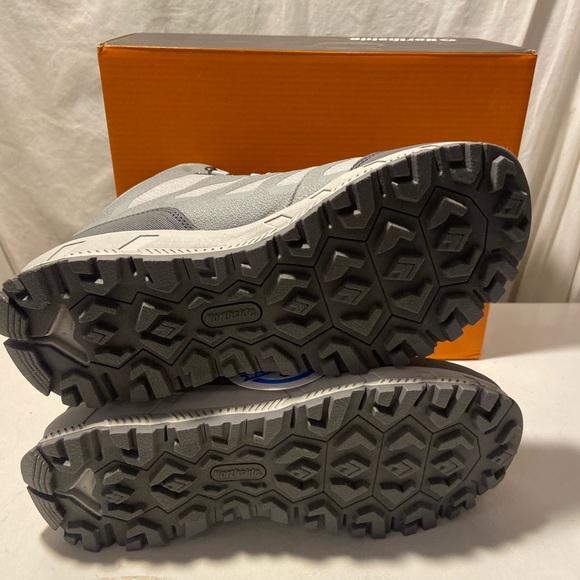 Northside Hargrove waterproof gray/aqua hiking boots lace-up  size 10 NIB - Picture 5 of 6